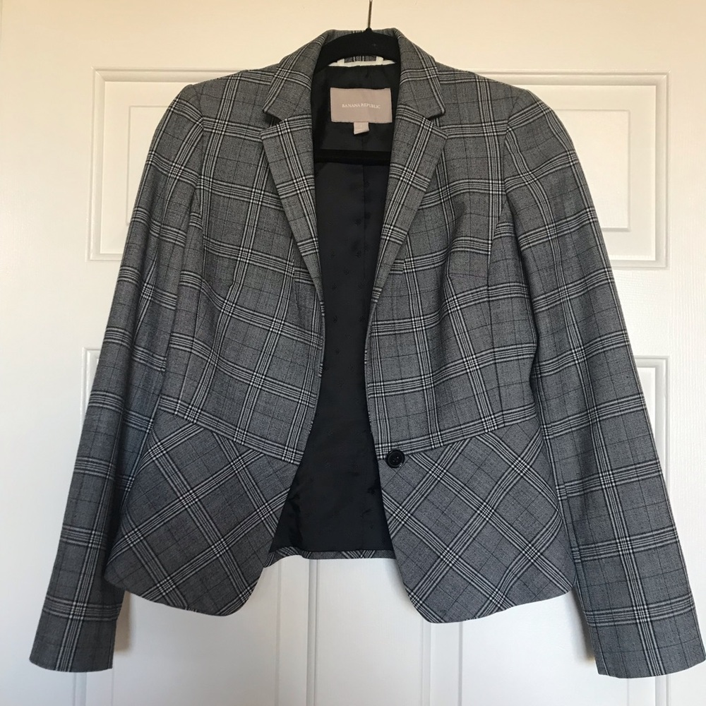Banana Republic Plaid Blazer